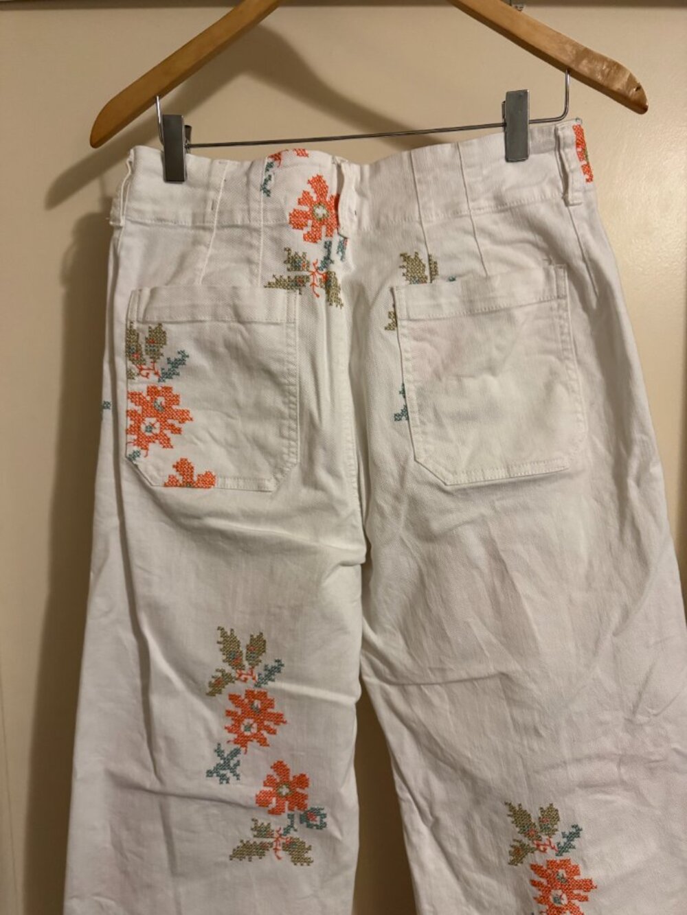 Anthropologie Colette Floral Embroidered Jeans - Picture 8 of 8